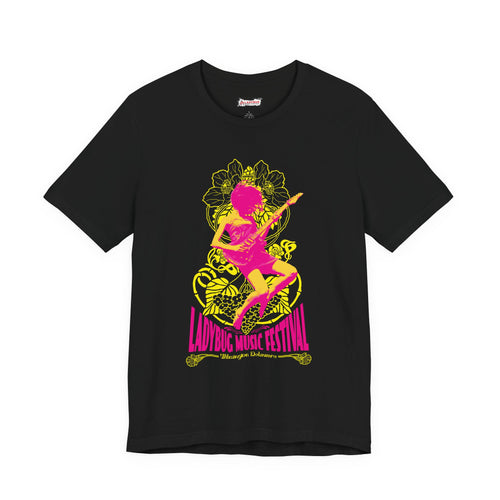 2026 Wilmington Ladybug Music Festival Tee — Retro Guitarist Concert T‑Shirt