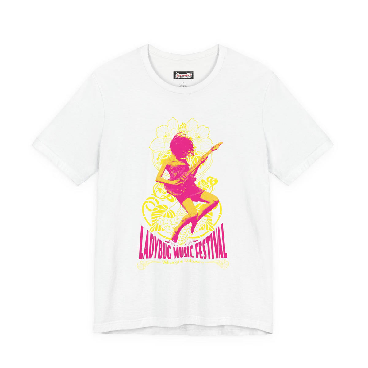 2026 Wilmington Ladybug Music Festival Tee — Retro Guitarist Concert T‑Shirt