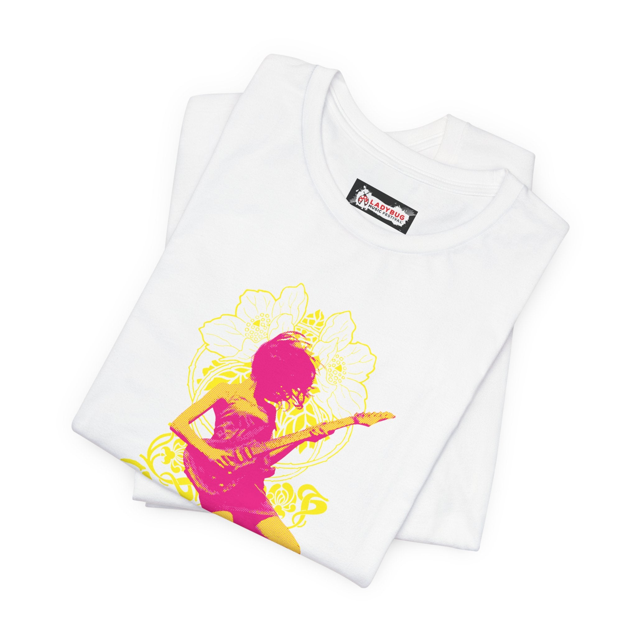 2026 Wilmington Ladybug Music Festival Tee — Retro Guitarist Concert T‑Shirt