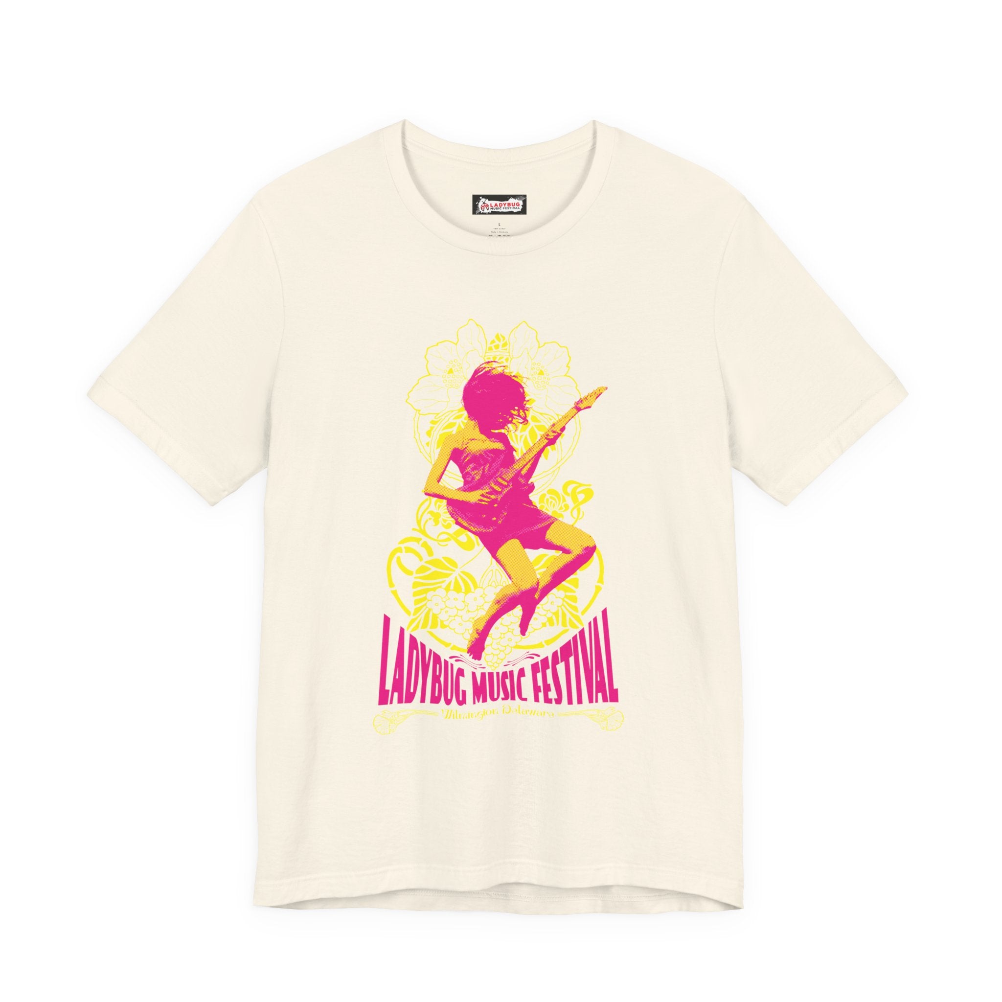2026 Wilmington Ladybug Music Festival Tee — Retro Guitarist Concert T‑Shirt
