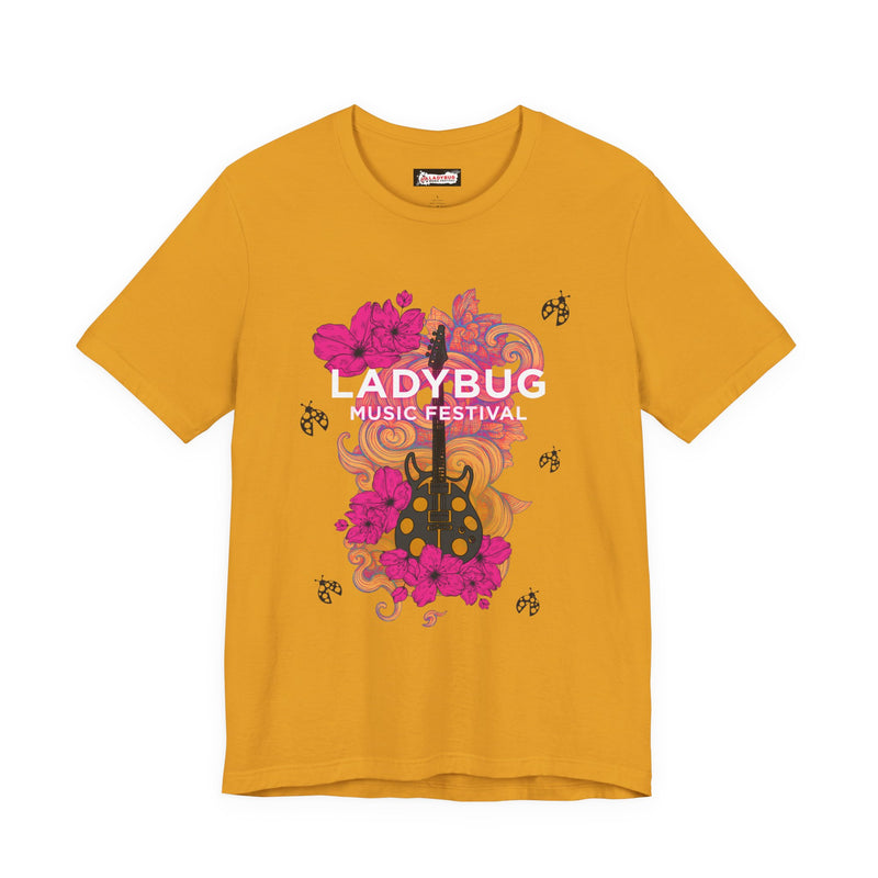 2026 Wilmington Ladybug Music Festival T‑Shirt — Floral Guitar Band Tee