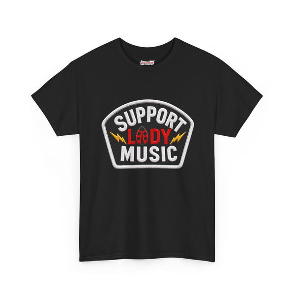 2026 Wilmington Support Lady Music Patch Logo Tee