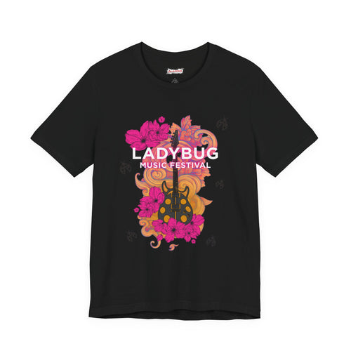 2026 Wilmington Ladybug Music Festival T‑Shirt — Floral Guitar Band Tee