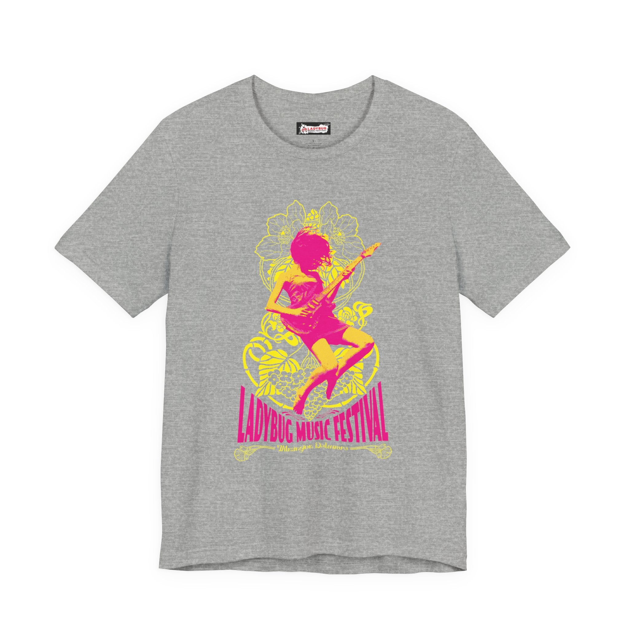 2026 Wilmington Ladybug Music Festival Tee — Retro Guitarist Concert T‑Shirt