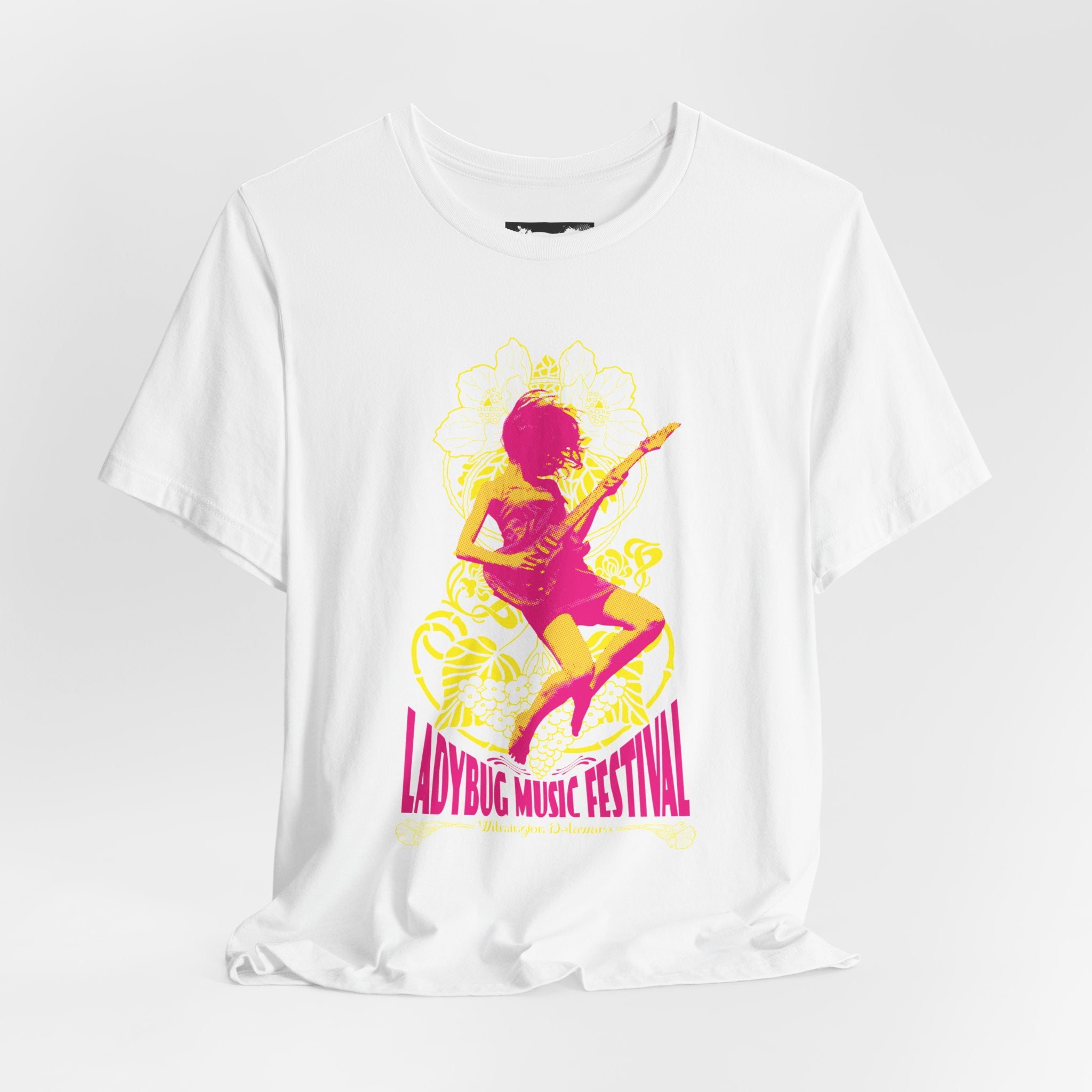2026 Wilmington Ladybug Music Festival Tee — Retro Guitarist Concert T‑Shirt