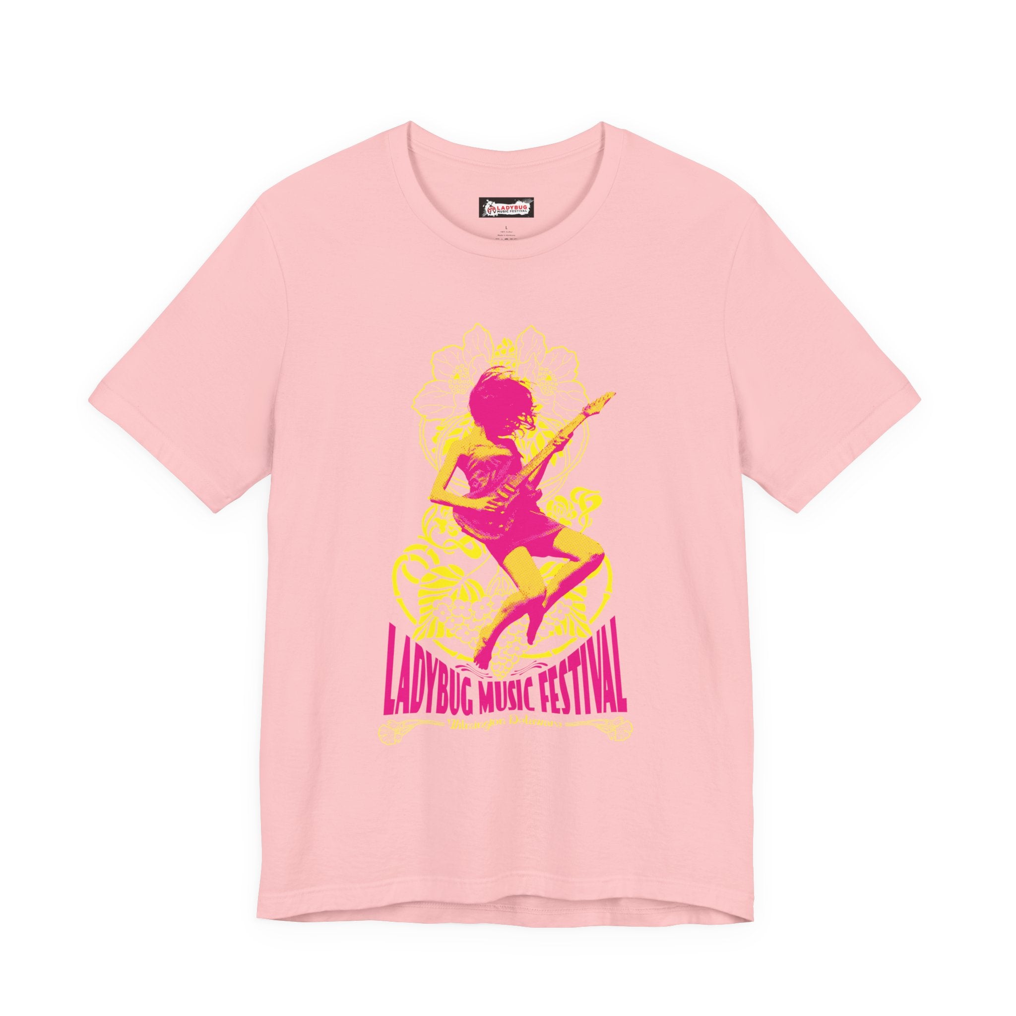 2026 Wilmington Ladybug Music Festival Tee — Retro Guitarist Concert T‑Shirt